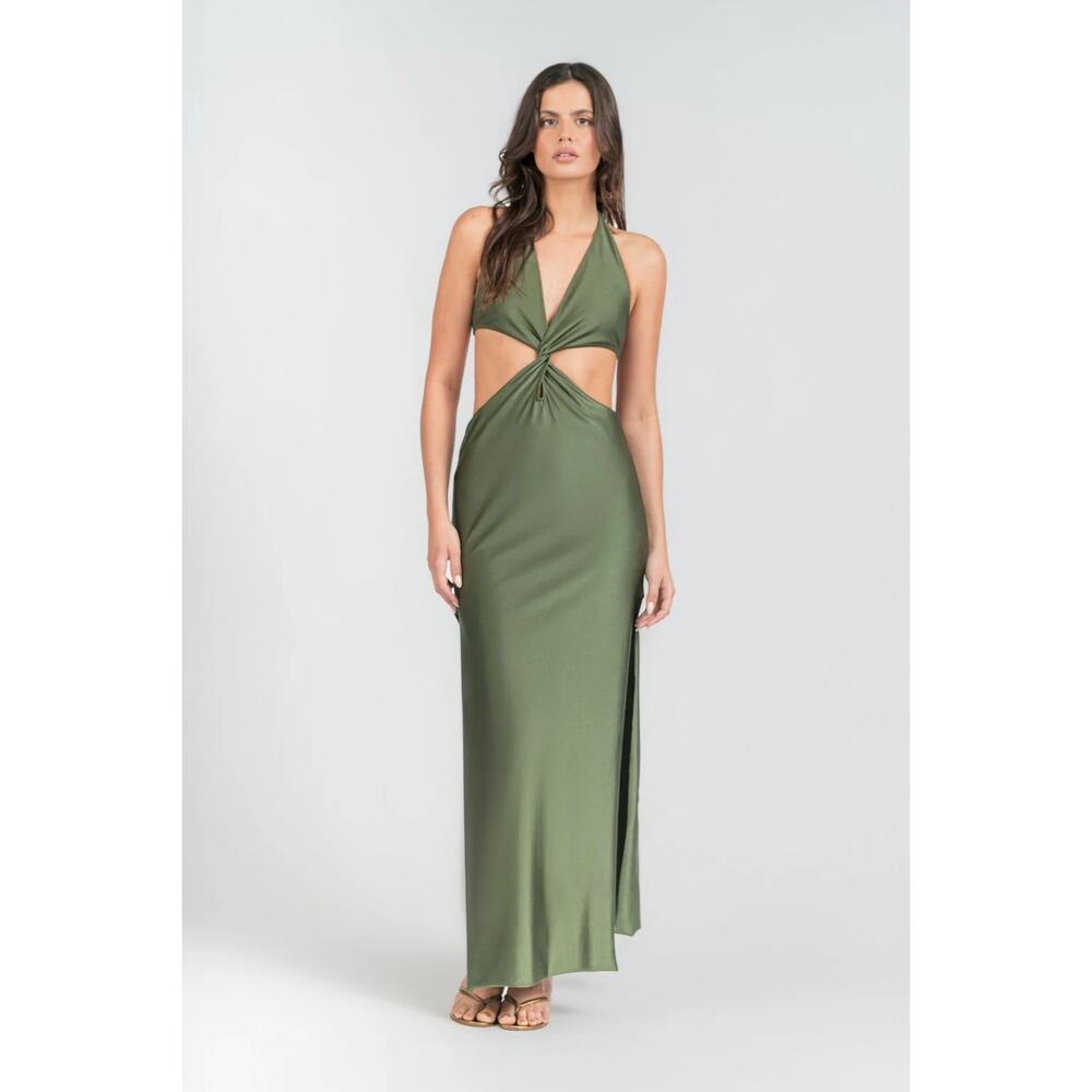 Rangel x La Sirene Crocodile Maxi Dress Size XS New